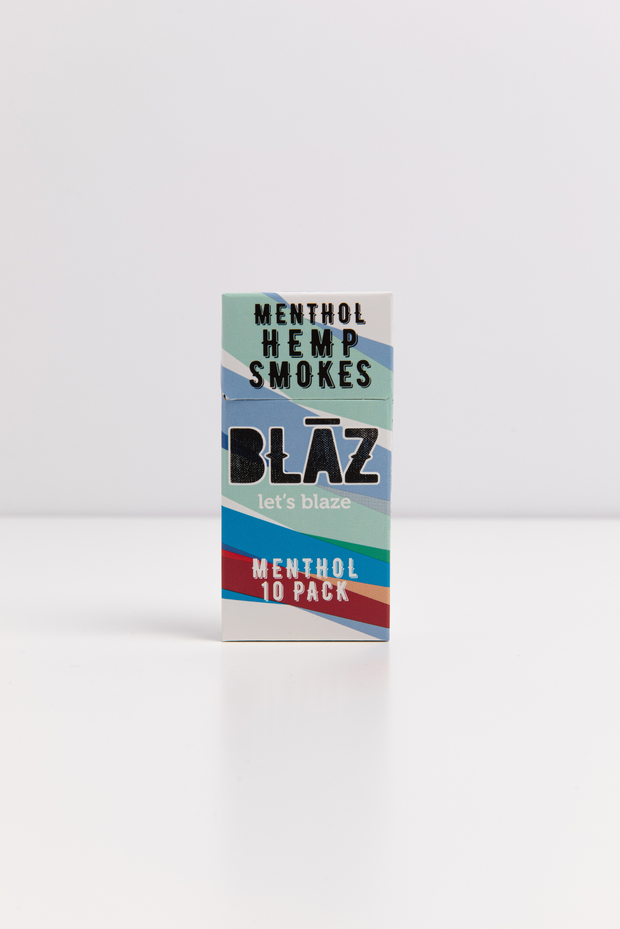 Carton: 10 PACKS of our 10 Pack Premium Menthol Hemp Smokes